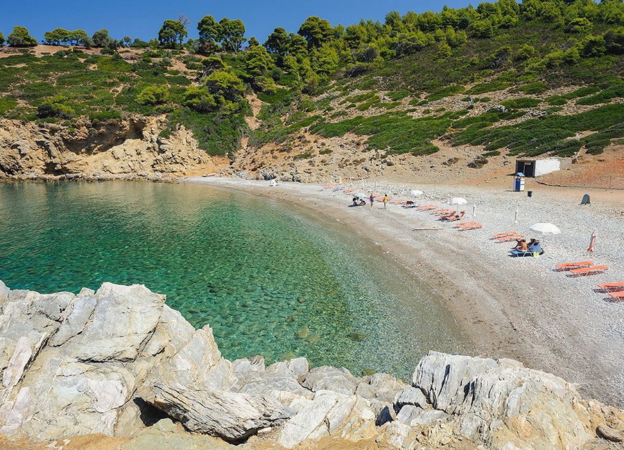  Tourkoneri plaža plaža Alonisos 